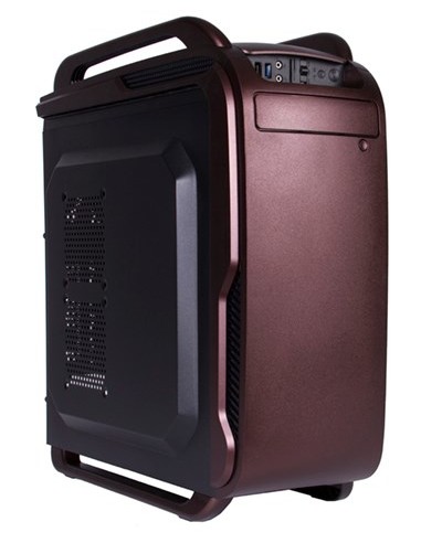 Caja Pc Black Lion It1523 Midi Tower Negro, Burdeos