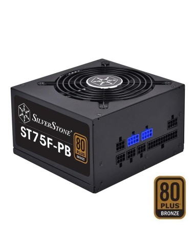 Fuente De Alimentación Silverston Sst-st75f-pb Atx Psu Sst-st75f-pb, 750w 80 Plus Bronze, Low Noise 120mm, Modular