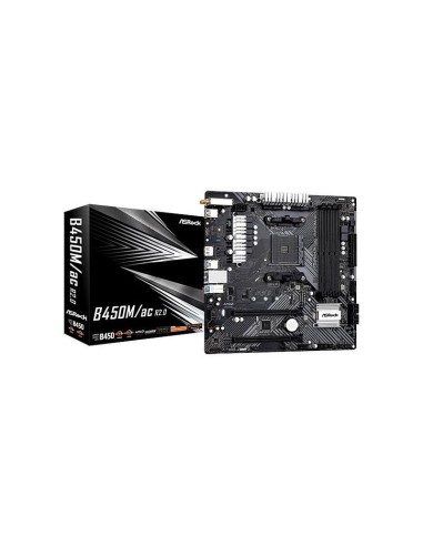 Placa Base Asrock B450m/ac R2.0 Amd Am4 Matx Retail