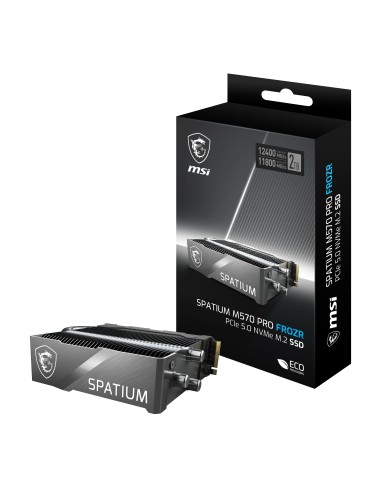 Ssd Msi Spatium M570 Pro 2tb Pcie 5.0 Nvme M.2 2280 Frozr