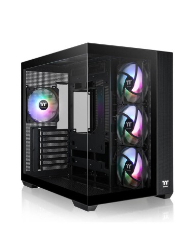 Caja Pc Thermaltake View 380 Tg Argb Negra, Vidrio Templado X 2 Ca-1z2-00m1wn-00