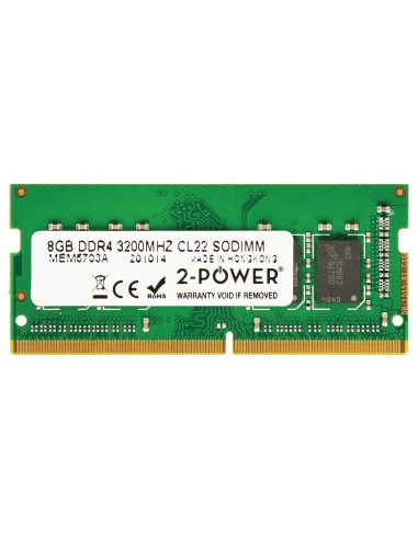 2-power Memoria Memoria Sodimm 8gb Ddr4 3200mhz Cl22 Sodimm Mem5703a