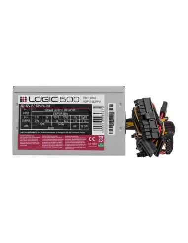 Fuente De Alimentación Logic 500 500 W Atx Acero Inoxidable