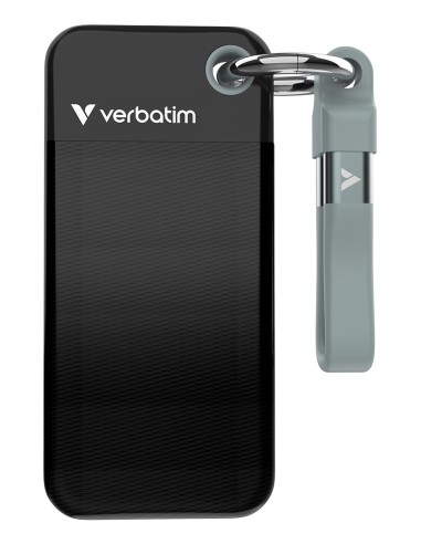 Verbatim Pocket Ssd 2 Tb Usb Tipo C 3.2 Gen 2 (3.1 Gen 2) Negro, Gris