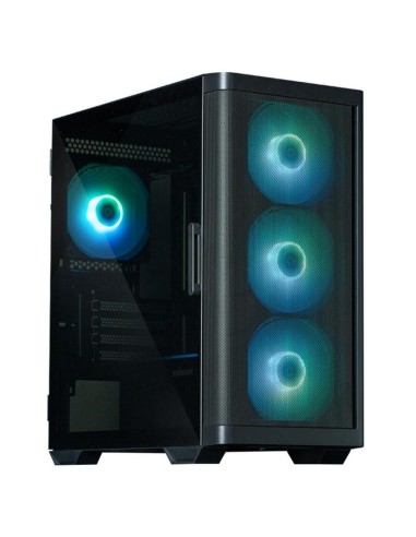 Caja Pc Zalman M4 Negro Matx  Mini Tower 4 Fans Argb