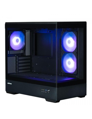 Caja Pc Zalman P30 V2 Microatx Mini Tower 3 Fansrgb Bl