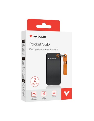 Verbatim Pocket Ssd Usb 3.2  2tb Black/orange 32197