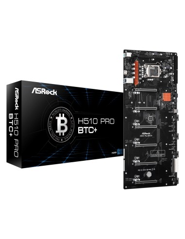 Placa Base Asrock H510 Pro Btc+ S1200 H510 Ddr4 6x Pci-e Retail  90-mxbgl0-a0uayz