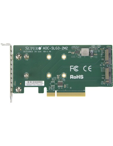 Supermicro Aoc-slg3-2m2 Tarjeta Pcie De Interfaz M.2 Interno