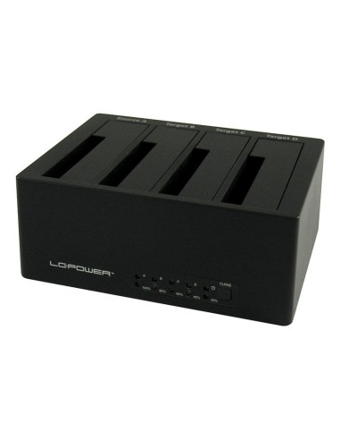 Lc-power Lc-dock-u3-4b Base De Conexión Para Disco Duro Usb 3.2 Gen 1 (3.1 Gen 1) Type-a Negro