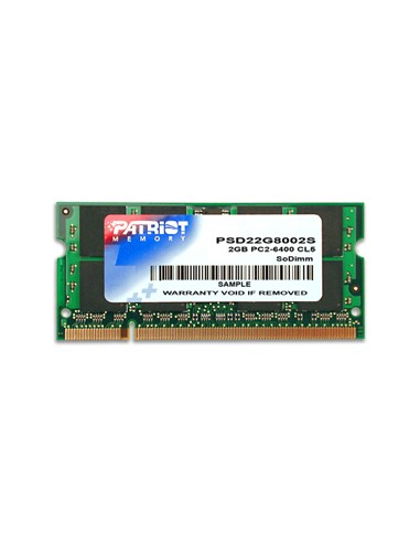 Memoria Ram Patriot 2gb 800mhz Ddr2 Non-ecc Sodimm