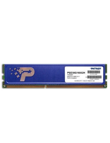 Memoria Ram Patriot Ddr3 Sl 8gb 1600mhz Udimm With Hs 1x8gb