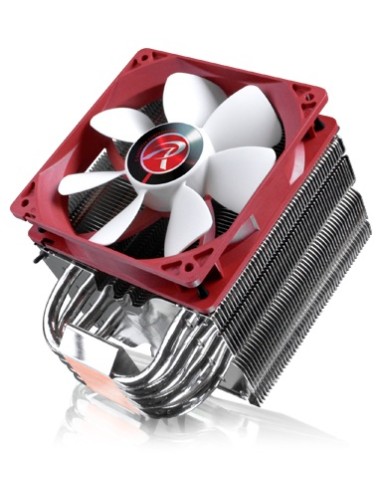 Raijintek Themis Evo Procesador Enfriador 12 Cm Metálico, Rojo, Blanco