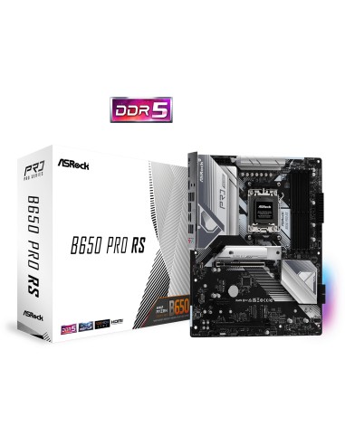 Placa Base Asrock B650 Pro Rs Amd B650 Am5 Atx 4 Ddr5 Hdmi Dp 2.5g Lan Pcie4 Rgb 3x M.2