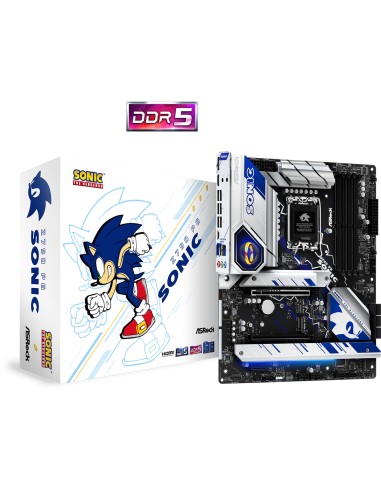 Placa Base Asrock 1700 Z790 Pg Sonic Atx 4xddr5 8xsata6 1xusb-c 2xusb 3.2 2xusb 2.0