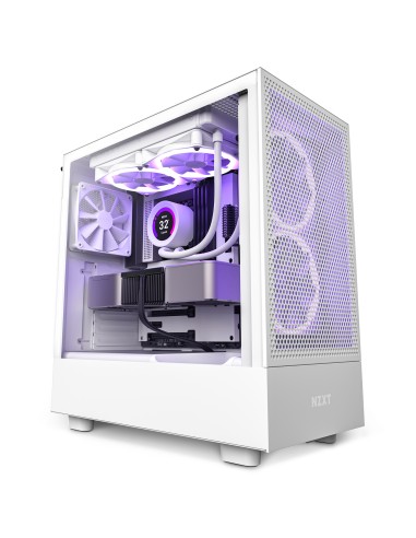 Caja Pc Nzxt H5 Flow All White Miditower Glasfenster Cm-h51fw-01 Retail