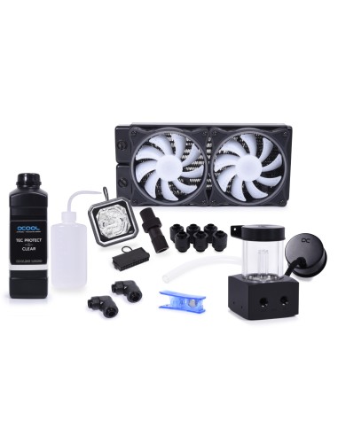 Kit Ven Cpu Ref Liq Alphacool Core Storm St30 240 Kit Diy Tubo Flex 2x120 Vent Argb 1l Ref 1700