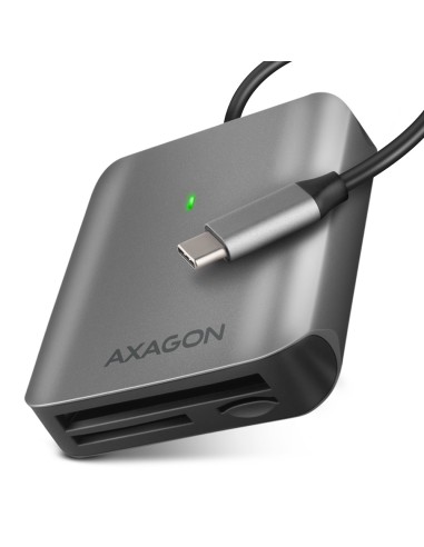 Axagon Cre-s3c Lector De Tarjeta Usb 3.2 Gen 1 (3.1 Gen 1) Type-c Gris