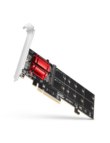 Axagon Pcem2-nd Pcie Adaptador Para Zwei M.2 Ssds