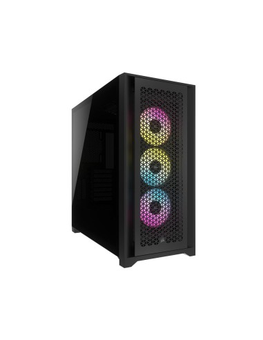 Caja Corsair Icue 5000d Rgb Airflow Cristal Templado Negra Cc-9011242-ww