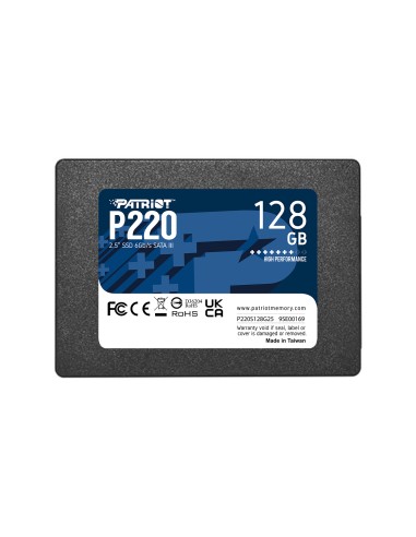 Patriot P220 128 Gb, Ssd P220s128g25