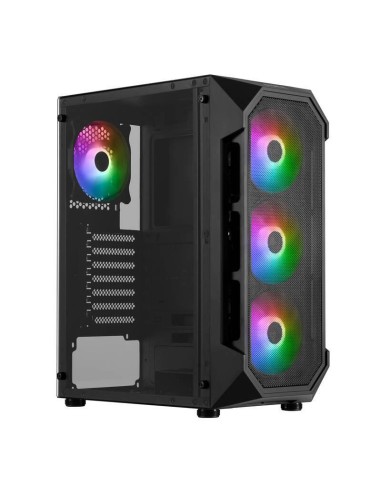 Caja Pc Gamdias Case Aura Gc1 Mid Tower 4 X 120mm Argb Fan Tg Mesh