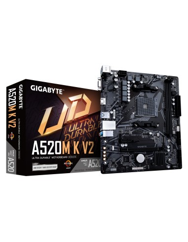 Placa Base Gigabyte A520m K V2 Am4 Matx 2xddr4  Pcie 4sata Hdmi Vga 4usb32 4usb2 M2