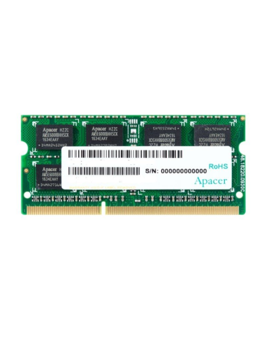 Memoria Ram Apacer 4gb Ddr3 1600mhz 1.5v Cl11 Sodimm