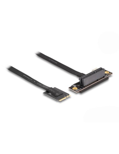 Delock 64218 Adaptador M.2 Clave a+e A Pcie X4 Nvme En ángulo Con Cable De 20 Cm