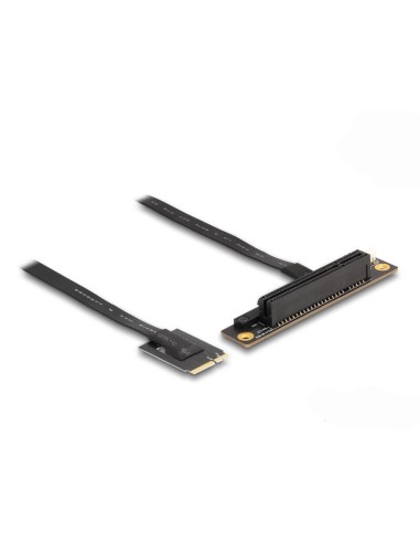 Delock 64219 Adaptador M.2 Clave a+e A Pcie X8 Nvme En ángulo Con Cable De 20 Cm