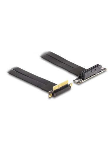 Delock 88044 Tarjeta Elevadora Pci Express X4 Macho Con ángulo De 90° A Ranura X4 Con ángulo De 90° Con Cable 30 Cm