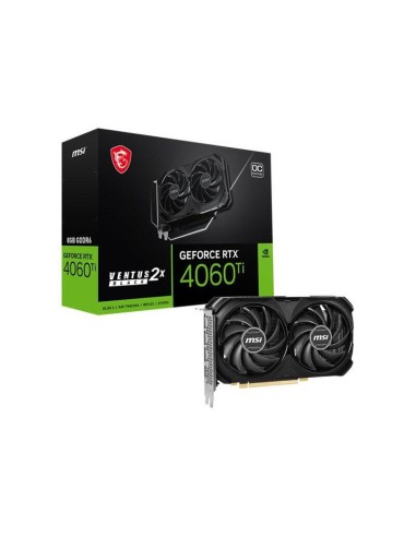 Msi Geforce Rtx 4060 Ti Ventus 2x Negro 8g Oc