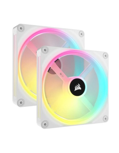 Ventilador Corsair 140*140*25 Qx140 Rgb Led Fan Blanco Duo