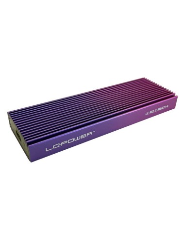 Lc-power Caja Para Disco Duro Externo (ssd) Negro, Púrpura, Violeta M.2 Lc-m2-c-multi-4