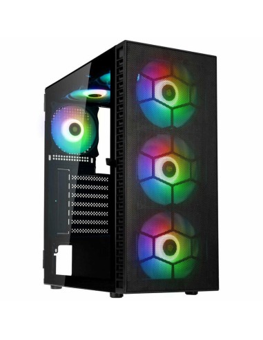 Caja Pc Semitorre Atx Observatory Hf Mesh A-rgb Negro Kolink Bahías Int: 2x3.5'' O 2.5''/ 2x3.5''o 2.5''/ 2 X 2.5/ 2xusb2.0,...