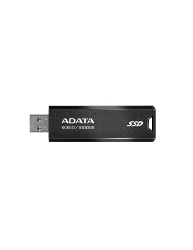 Adata Sc610 1000 Gb, Externo Ssd Negro, Usb-a 3.2 Gen 2  Sc610-1000g-cbk/rd