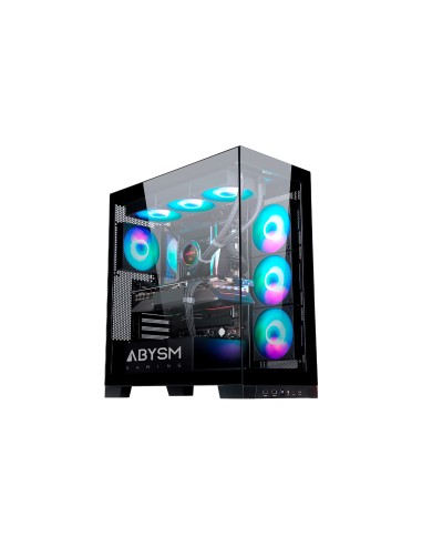 Abysm Danube Sava H500 Black Caja Torre Atx, Itx, Micro Atx - Lateral Y Frontal Cristal Templado - 3.5" Y 2.5" - Usb-a,