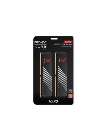 Memoria Ddr5 32gb 6000mhz Pny Xlr8  Gaming Mako Cl40 1.3v Disipador  Kit 2x16gb