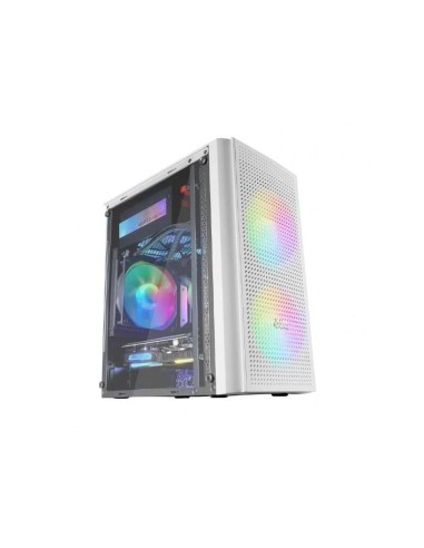 Embalaje Dañado/desprecintado Caja Compacta Microatx Tacens Mars Gaming Mc300 White  3xventiladores 120mm Rgb Lateral De Cri...