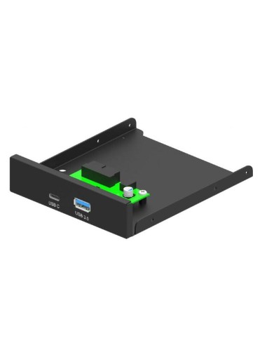 Gembird Panel Frontal Interno De Pc De 3,5'', Puerto Usb 3.1 Tipo A + Tipo C, Negro Fdi3-u3c-01