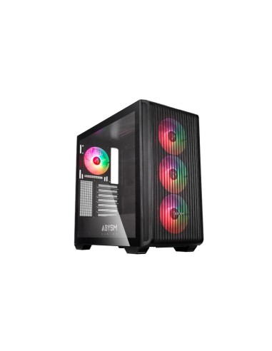 Caja Pc Abysm Danube Kamp Bx300 Black  Atx, Itx, Micro Atx - Lateral Cristal Templado - 3.5" Y 2.5" - Usb-a, Usb-c Y