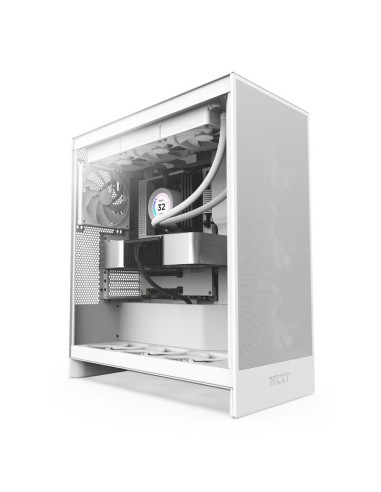 Caja Pc  Atx Semitorre Nzxt H7 Flow Blanca Cristal Transparente Cm-h72fw-01