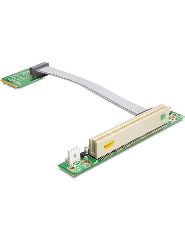 Delock 41359 Tarjeta Elevadora Mini Pci Express   1 X Pci Con Cable Flexible 13 Cm Inserción Izquierda