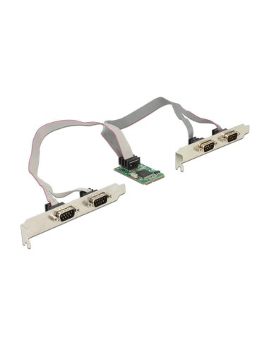 Delock 95243 Tarjeta Mini Pcie   4 X Serie Rs-232