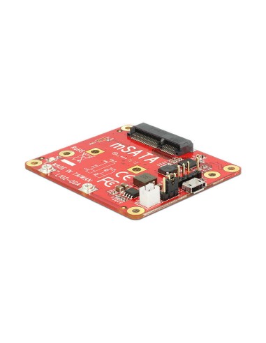 Delock 62648 Convertidor Raspberry Pi Usb Micro-b Hembra / Base De Conexiones Usb   Msata 6 Gb/s