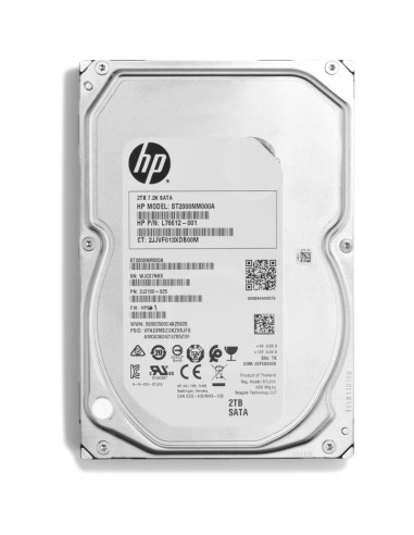 Hp Enterprise Disco Duro 2 Tb Interno 3.5" Sata 7200 Rpm Para Hp Z2 G5 Z2 G8 Z2 G9 (sff Torre) Z4 G5