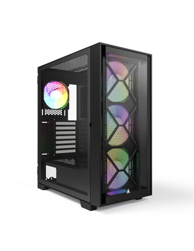 Caja Pc Montech Air 1000 Premium, Midi-tower, Temperojo Glass, - Negro