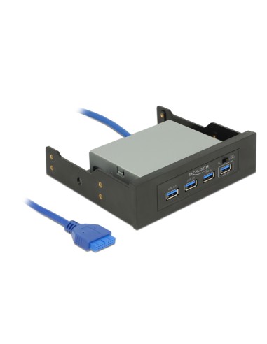 Delock Hub Usb 3.0 De 4 Puertos Delock De 3,5"/5,25"