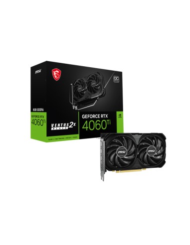 Tarjeta  Msi Geforce Rtx 4060 Ti 8g Ventus 2x Negro E1 Oc