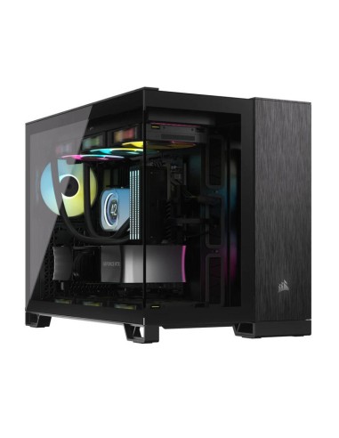 Caja Pc Corsair Geh Matx 2500x Tempered Glass Negro Obsidian Alu